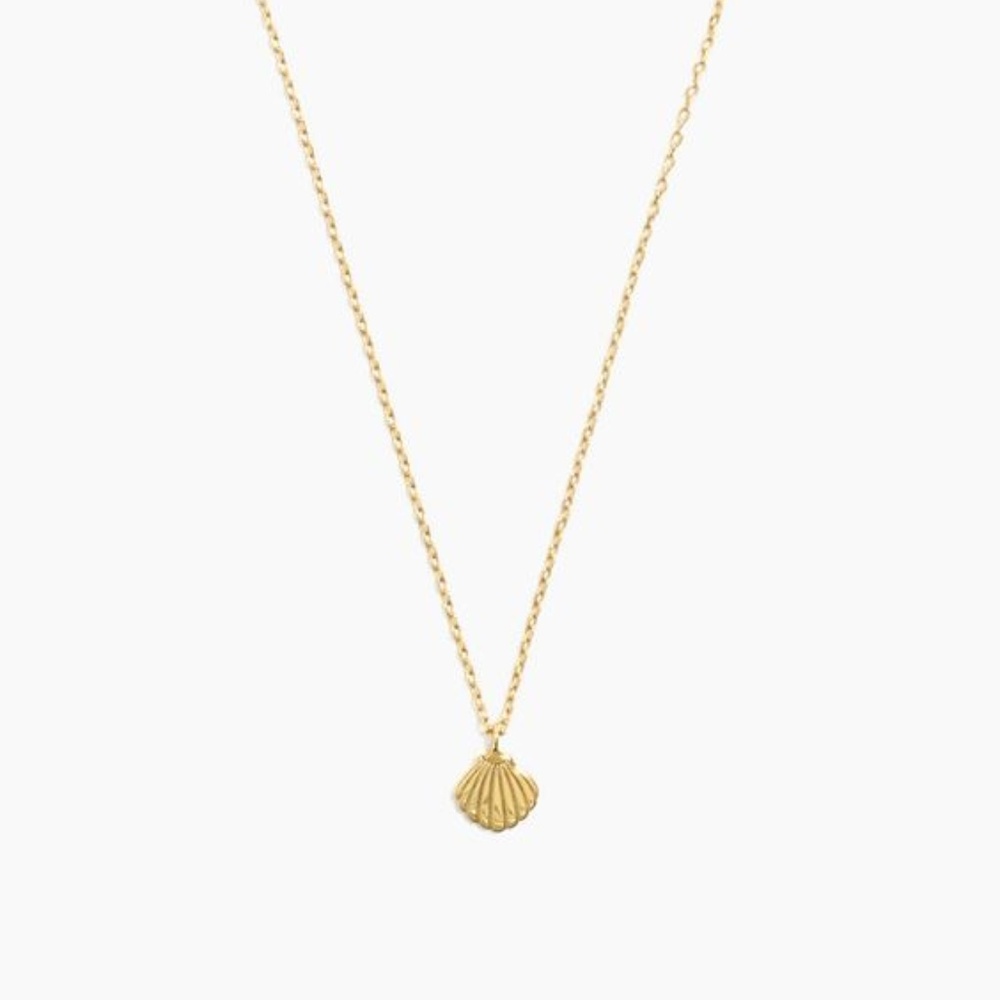 Madewell Vermeil Shell Charm Necklace